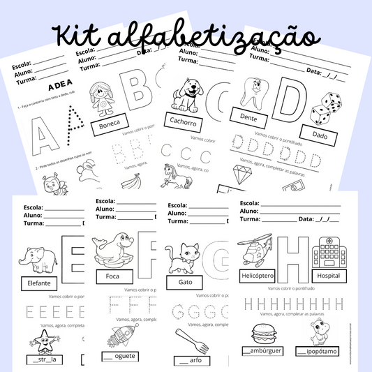 Kit alfabetização