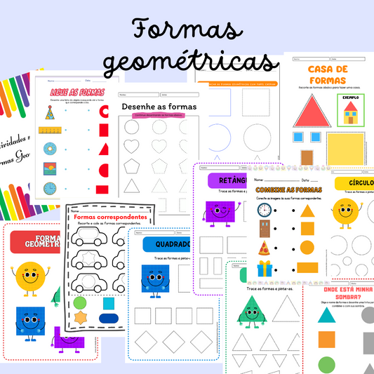 Formas geométricas - atividades para imprimir