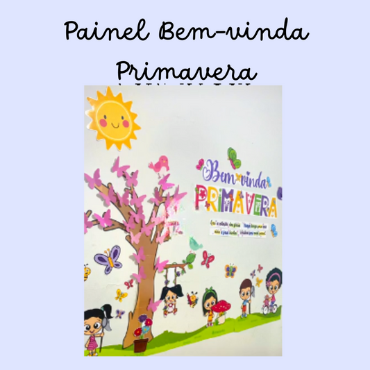 Painel bem-vinda primavera